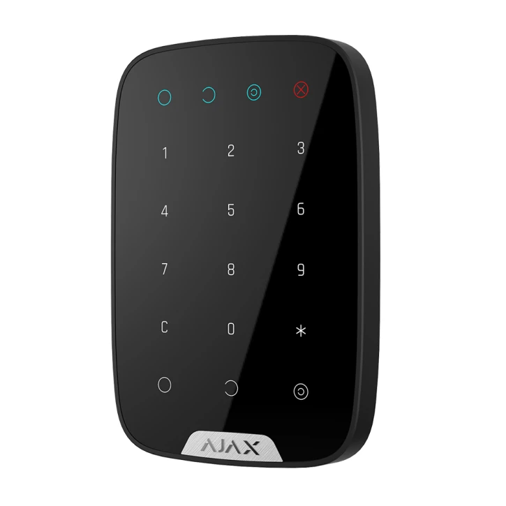 Бездротова сенсорна клавіатура Ajax KeyPad Black