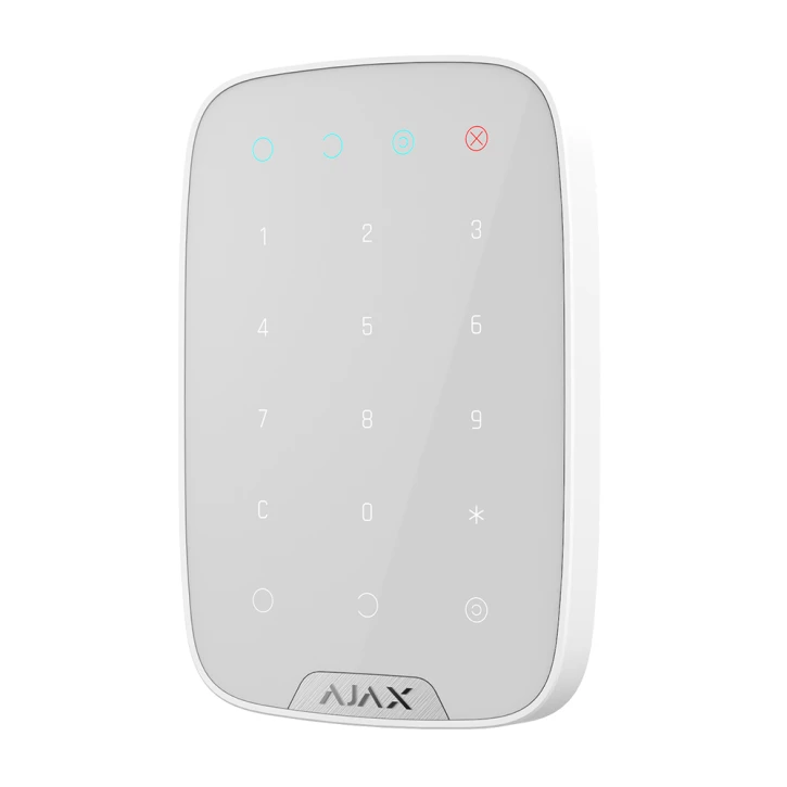 Бездротова сенсорна клавіатура Ajax KeyPad White
