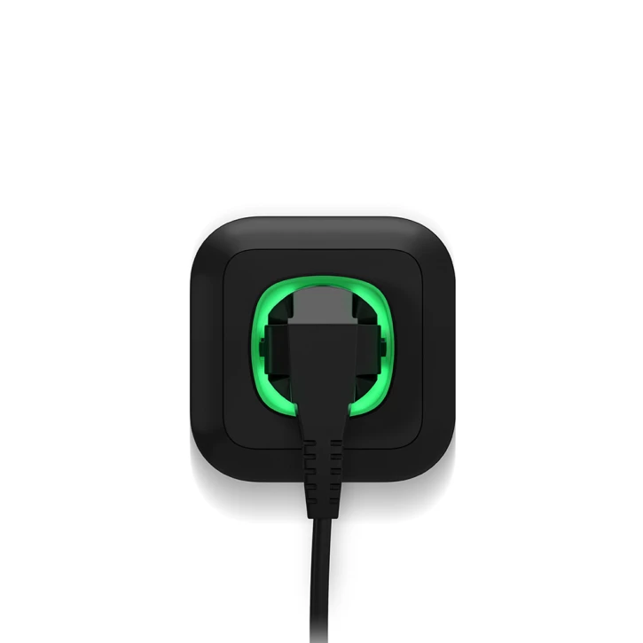 Радіокерована розумна розетка з лічильником енергоспоживання Ajax Socket Black