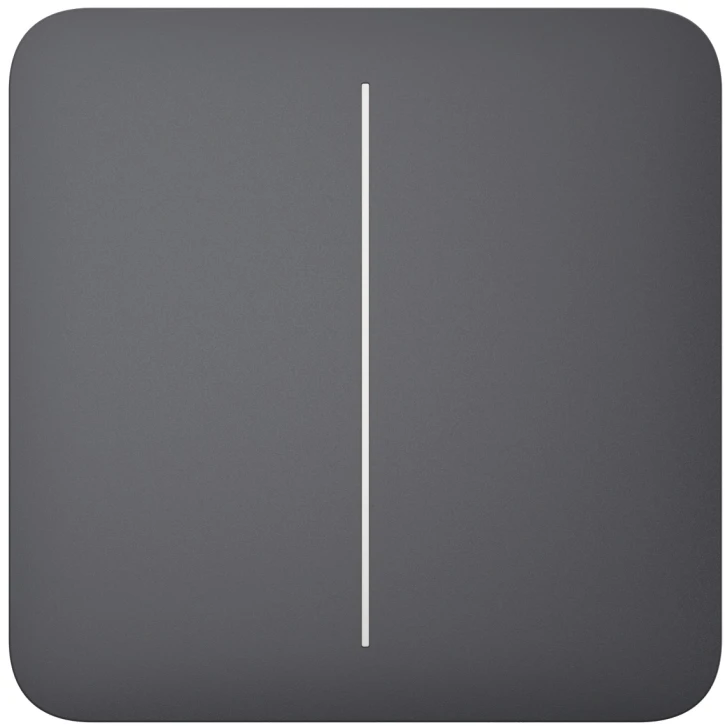 Вимикач Ajax LightSwitch 2-клавішний Graphite