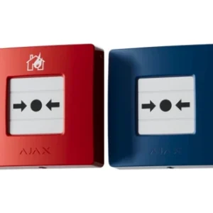 Бездротова настінна кнопка для активації пожежної тривоги вручну Ajax ManualCallPoint (Red)Jeweller (Для житлових обʼєктів)