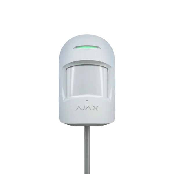 Провідний датчик руху та розбиття скла Ajax CombiProtect Fibra White
