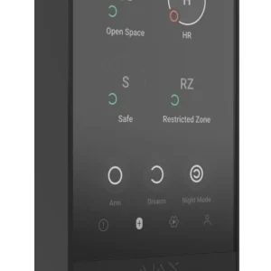 Бездротова клавіатура з сенсорним екраном Ajax KeyPad TouchScreen Black