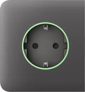 Бічна панель для вбудованої розетки Ajax SideCover (smart) Gray