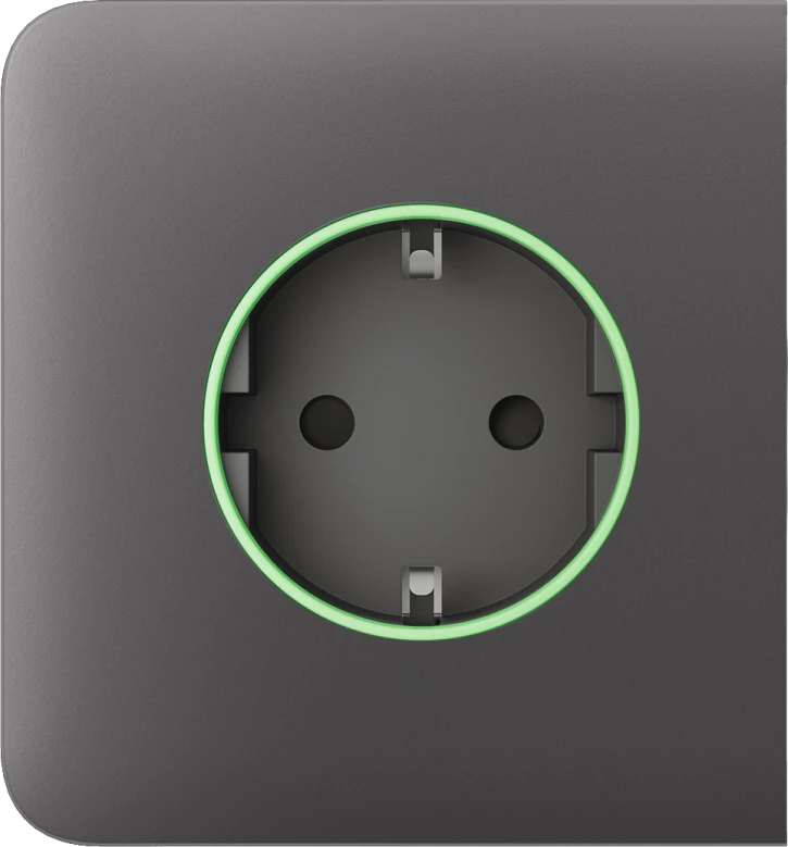 Бічна панель для вбудованої розетки Ajax SideCover (smart) Gray