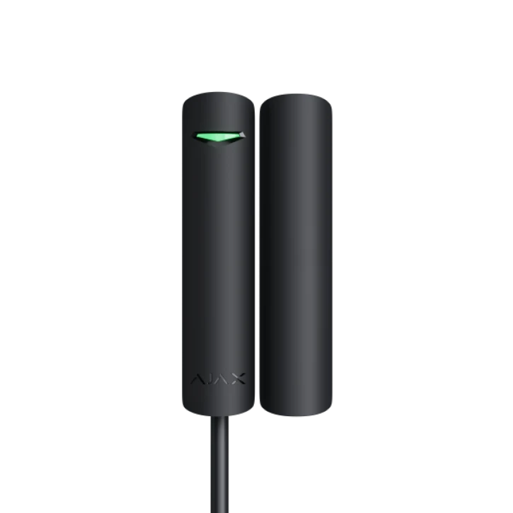 Дротовий датчик відкриття дверей/вікна Ajax DoorProtect Fibra Black