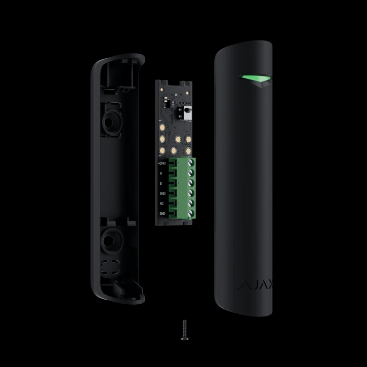 Дротовий датчик відкриття дверей/вікна Ajax DoorProtect Fibra Black
