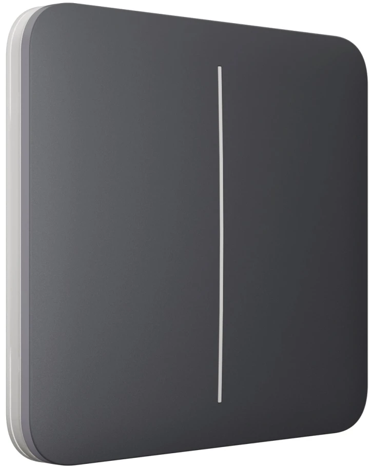 Вимикач Ajax LightSwitch 2-клавішний Graphite