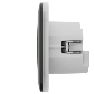 Розумна вбудована розетка з функцією моніторингу споживання електроенергії Ajax Outlet [type F] Jeweller Black