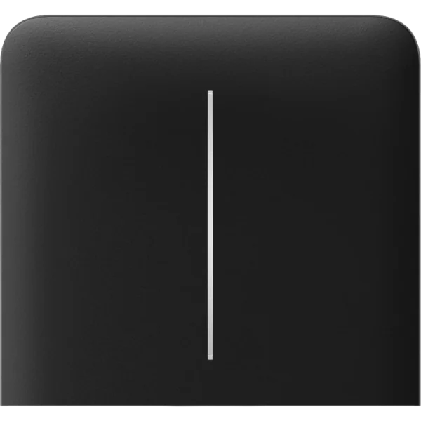 Бічна кнопка для двоклавішного вимикача Ajax SideButton (2-gang) vertical Black