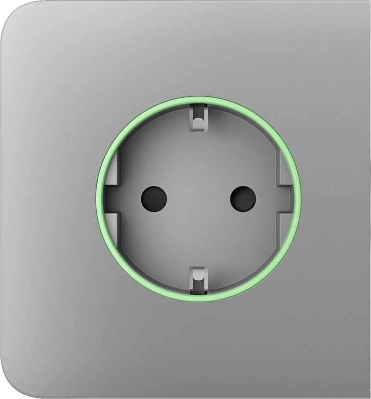 Бічна панель для вбудованої розетки Ajax SideCover (smart) Fog