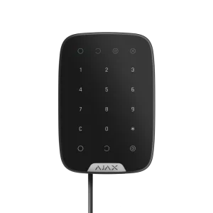 Дротова сенсорна клавіатура Ajax KeyPad Fibra Black