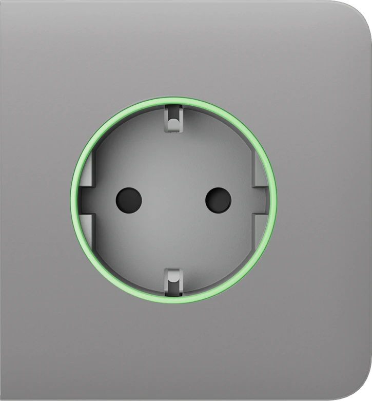 Бічна панель для вбудованої розетки Ajax SideCover (smart) Fog