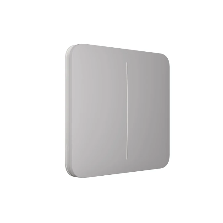Кнопка для двоклавішного вимикача Ajax SoloButton (2-gang) Fog