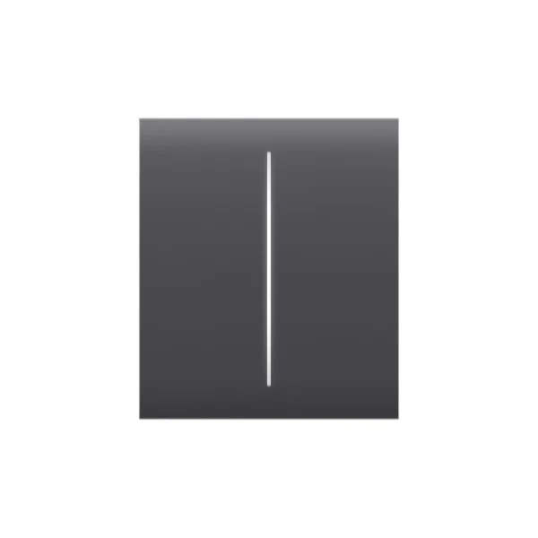 Центральна кнопка для двоклавішного вимикача Ajax CenterButton (2-gang) Graphite