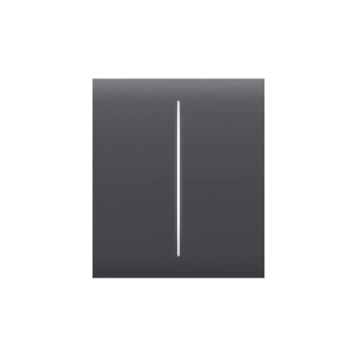 Центральна кнопка для двоклавішного вимикача Ajax CenterButton (2-gang) Graphite