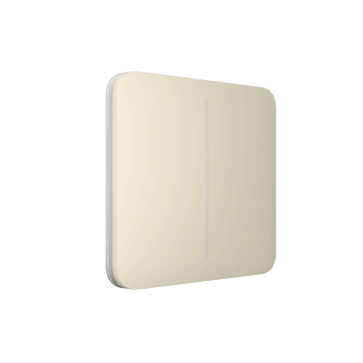 Кнопка для двоклавішного вимикача Ajax SoloButton (2-gang) Ivory