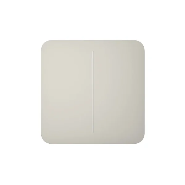 Кнопка для двоклавішного вимикача Ajax SoloButton (2-gang) Oyster