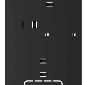 Дротова клавіатура з сенсорним екраном Ajax KeyPad TouchScreen Fibra Black