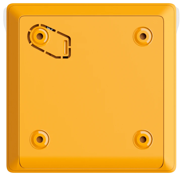 Бездротова програмована кнопка з механізмом скидання Ajax ManualCallPoint Jeweller Yellow