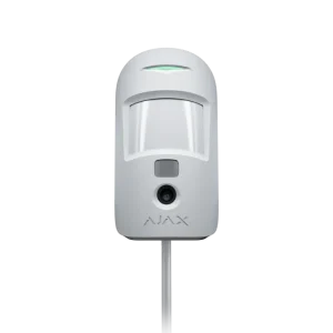 Дротовий датчик руху з фотоверифікацією Ajax MotionCam Fibra White