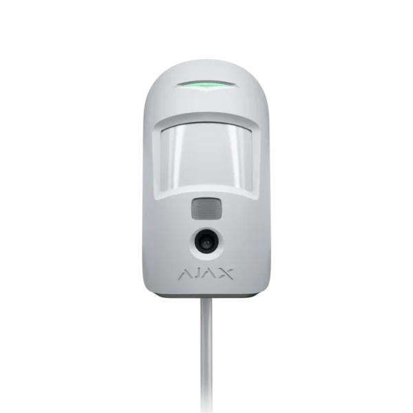 Дротовий датчик руху з фотоверифікацією Ajax MotionCam Fibra White