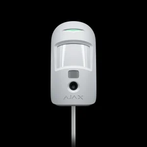Дротовий датчик руху з фотоверифікацією Ajax MotionCam Fibra White