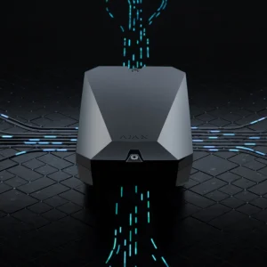Гібридна централь системи безпеки Ajax FIBRA Hub Hybrid (4G) Black