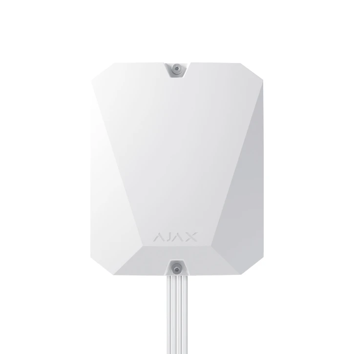 Гібридна централь системи безпеки Ajax FIBRA Hub Hybrid (2G) White