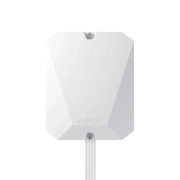Гібридна централь системи безпеки Ajax FIBRA Hub Hybrid (4G) White