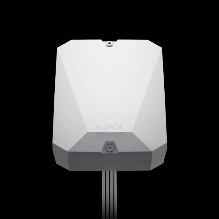 Гібридна централь системи безпеки Ajax FIBRA Hub Hybrid (2G) White