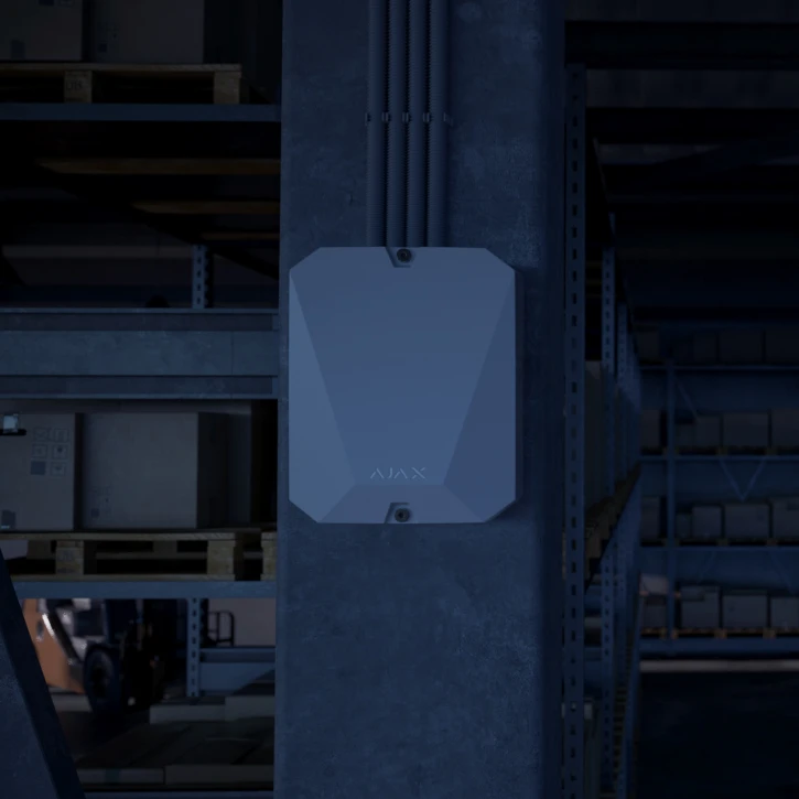 Гібридна централь системи безпеки Ajax FIBRA Hub Hybrid (2G) White