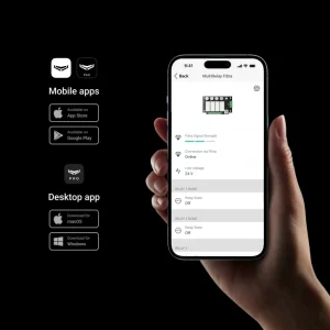 Реле 4-канальне з дистанційним керуванням Ajax MultiRelay Fibra