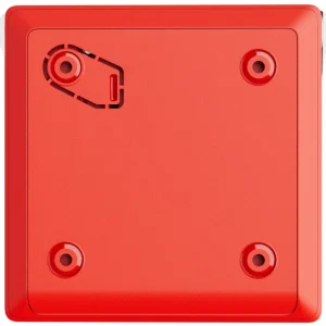 Бездротова настінна кнопка для активації пожежної тривоги вручну Ajax ManualCallPoint (Red)Jeweller (Для житлових обʼєктів)