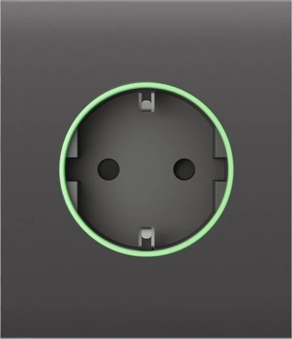 Центральна панель для вбудованої розетки Ajax СenterCover (smart) Gray