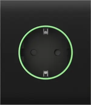 Центральна панель для вбудованої розетки Ajax СenterCover (smart) Black