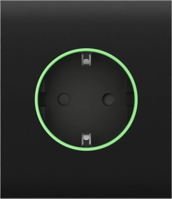 Центральна панель для вбудованої розетки Ajax СenterCover (smart) Black