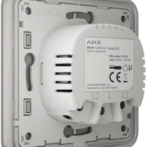 Вимикач Ajax LightSwitch 2-клавішний Grey