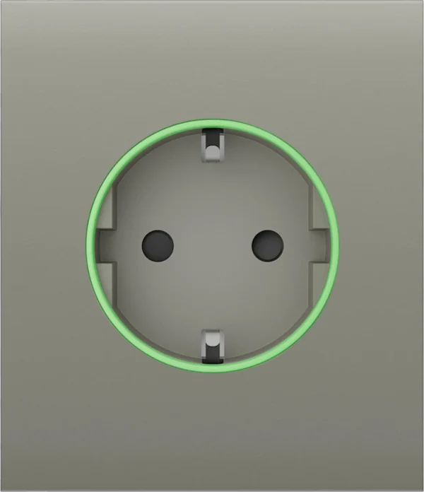 Центральна панель для вбудованої розетки Ajax СenterCover (smart) Olive