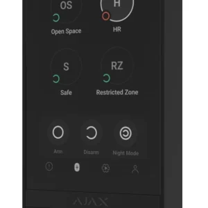 Бездротова клавіатура з сенсорним екраном Ajax KeyPad TouchScreen Black