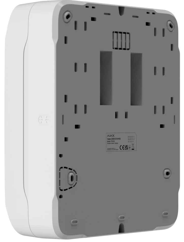 Корпус для захищеного дротового під'єднання пристрою та акумулятора Ajax Case C (260) White