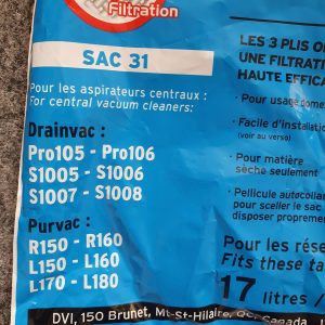 Мішки Drainvac SAC-31 для S1007 new