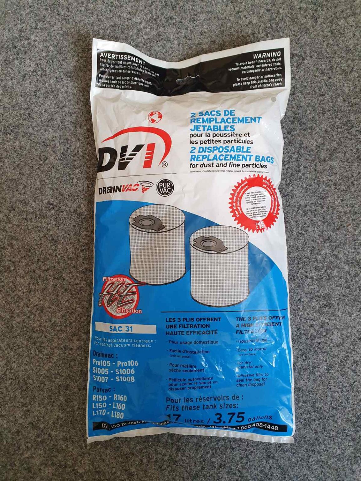 Мішки Drainvac SAC-31 для S1007 new