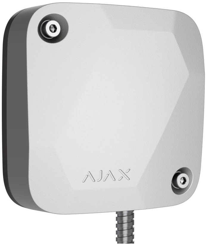 Дротовий датчик вібрації з додатковим сенсором удару Ajax SeismoProtect G3 Fibra White (117737.269.WH1)