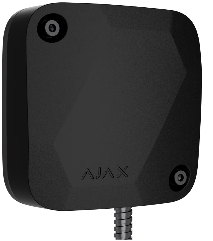 Дротовий датчик вібрації з додатковим сенсором удару Ajax SeismoProtect G3 Fibra Black (98422.269.BL1)