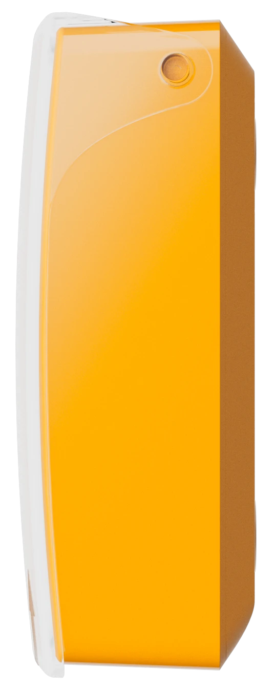 Бездротова програмована кнопка з механізмом скидання Ajax ManualCallPoint Jeweller Yellow