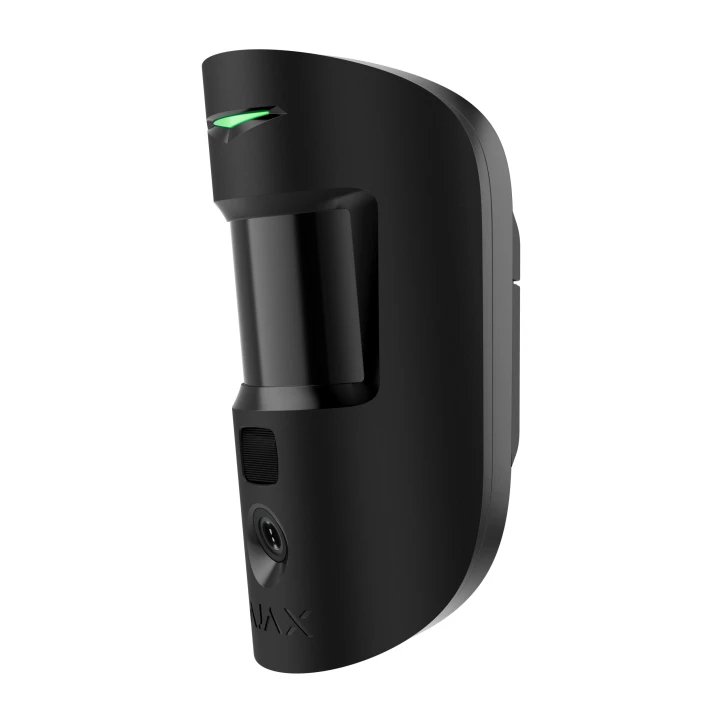 Бездротовий ІЧ датчик руху з функціями фотоверифікації тривог Ajax MotionCam S (PhOD) Black