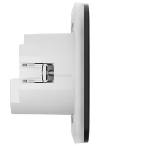 Розумна вбудована розетка з функцією моніторингу споживання електроенергії Ajax Outlet [type F] Jeweller Black