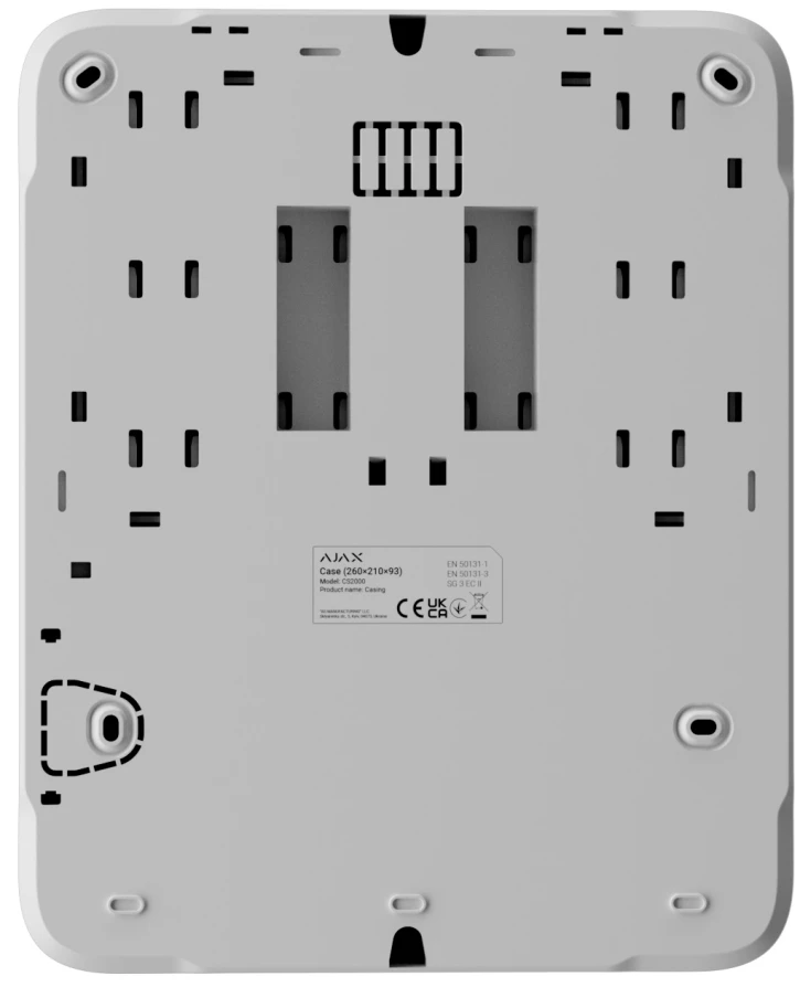 Корпус для захищеного дротового під'єднання пристрою та акумулятора Ajax Case C (260) White