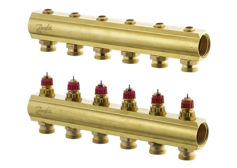 DANFOSS РОЗПОДІЛЬНИК 6+6 без ротаметрів 088U0506